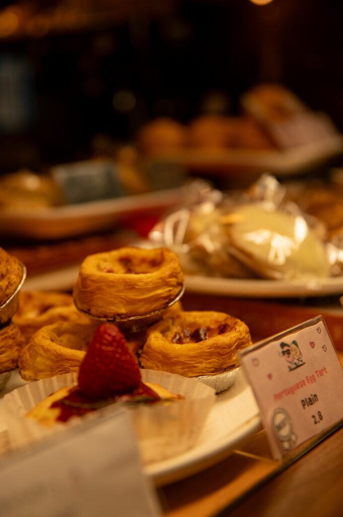 Egg tarts and pastries in the CozyHaus case